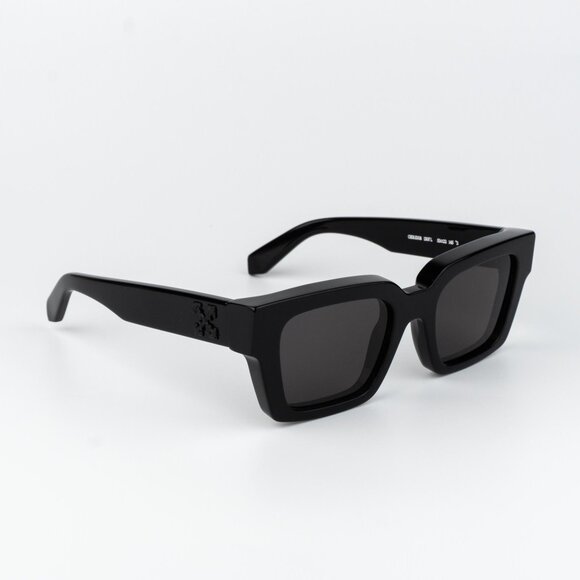 Off-White VIRGIL Men Sunglasses Black Grey Square OERI008 1307 NEW AUTHENTIC - Picture 4 of 11